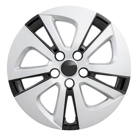 Coast2Coast 15", 5 Spoke, Silver/ Black, Plastic, Set Of 4 IWC51615SB